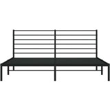 vidaXL Kovinski posteljni okvir z vzglavjem črn 193x203 cm | Shoptok.si