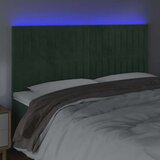  Posteljno vzglavje temno zeleno 160x5x118/128 cm žamet, (20951950) | Shoptok.si