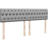 vidaXL Otomanski posteljni okvir z vzmetnico svetlo siv 200x200 cm | Shoptok.si