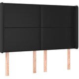  Uzglavlje s ušima crno 147x16x118/128 cm od umjetne kože | Eponuda.ba