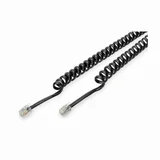 telefonski kabel spirala 0,3m (2,0m) črn