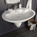  Zidni umivaonik keramički bijeli 690 x 520 x 210 mm Cijene