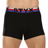 STYX Men's Boxer Shorts Sports Rubber Black Tricolor