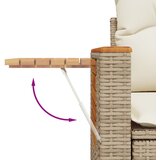  4-dijelni set vrtnih sofa s jastucima bež od poliratana | shoptok.hr