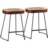 vidaXL Barski stolci 2 kom tamnosmeđi 40 x 29,5 x 53 cm | shoptok.hr