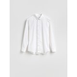 Reserved Obična slim fit košulja - bijela | shoptok.hr