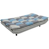 MID.YOU ZOFA S POSTELJNO FUNKCIJO, modra, umazano rjava, temno siva tekstil, leseni material | Shoptok.si