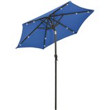  Vrtni suncobran LED azurnoplavi 200 x 211 cm aluminijski | shoptok.hr
