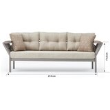 Hanah home vicenza Cappucino Garden Lounge Set | ePonuda.com