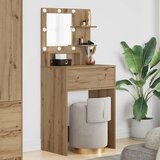 vidaXL Toaletne mize za spalnice Umetni hrast 80 x 39,6 x 135 cm | Shoptok.si