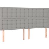 Krevet s oprugama i madracem svjetlosivi 180x200 cm od tkanine | shoptok.hr