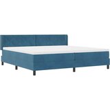  Krevet s opruga kutije Tamno plava 200 x 200 cm Baršun | shoptok.hr