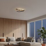  LED stropna svetiljka ROWENA LED/14W/230V crna/braon | Eponuda.com