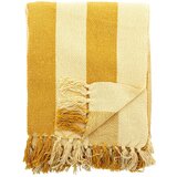 Bloomingville Rumena odeja iz recikliranega bombaža 130x160 cm Frello – u