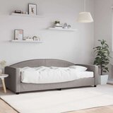  Dnevni krevet s madracem smeđesivi 90 x 200 cm od tkanine Cijene