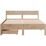 vidaXL Okvir kreveta bez madraca 135 x 190 cm od masivne borovine | shoptok.hr