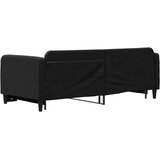  Dnevni krevet na razvlačenje crni 90 x 190 cm od tkanine | shoptok.hr