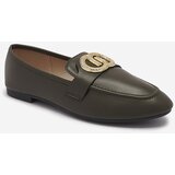 Resti Dark green women's moccasins with gold embellishment Uletta - Footwear | ePonuda.com