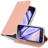 Cadorabo Samsung Galaxy J1 2016 v klasična rožnata zlata - Zaščitni ovitek z magnetnim zapiranjem, stoječo funkcijo in režo za kartice, (20550980) | Shoptok.si