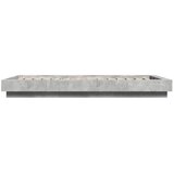  Okvir kreveta s LED svjetlima boja betona 100 x 200 cm drveni | shoptok.hr