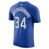 Nike Majice s kratkimi rokavi Nba Milwaukee Bucks Giannis Antetokounmpo City Edition Modra | Shoptok.si
