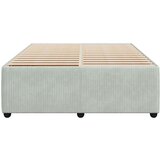  Okvir za krevet svjetlosivi 140x190 cm baršunasti | shoptok.hr