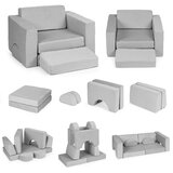 ECO TOYS DIY modularna sofa sa 8 jastuka - siva | shoptok.hr