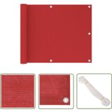  The Living Store Balkonsko platno rdeče 75x600 cm HDPE - Balkonsko Platno, (21743740) | Shoptok.si
