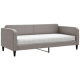  Dnevni krevet s madracem smeđesivi 90 x 200 cm od tkanine | shoptok.hr