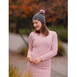 Vuch Ženska zimska kapa Nurit P-Grey s pomponom i točkicama | shoptok.hr
