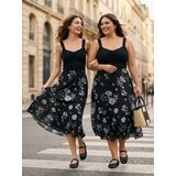 Sinsay Cvećem midi raširena suknja | shoptok.hr