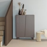 WOOOD Rjava omarica iz masivnega bora 100x135x45 cm Root – | Shoptok.si