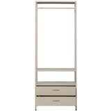 WOOOD Bež odprta kovinska garderobna omara 70x185x54 cm Ferris – | Shoptok.si