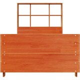  Posteljni okvir brez vzmetnice voščeno rjav 90x190 cm borovina | Shoptok.si