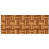  Pločice za decking 10 pcs Smeđa 30 x 30 cm Acacijsko drvo | Eponuda.com