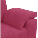  Dvodijelni set sofa s jastucima, vinsko crveni baršun | shoptok.hr