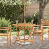  Sklopivi vrtni stol Ø 90 x 75 cm od masivnog drva eukaliptusa | shoptok.hr