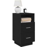vidaXL Noćni ormarići 2 kom s 2 ladice crni 36x36x68 cm Cijene
