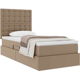  Krevet s od storage s pohranom Kapućino 100 x 200 cm Lažna koža | shoptok.hr