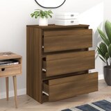  Komoda boja smeđeg hrasta 60 x 35 x 76 cm konstruirano drvo | shoptok.hr