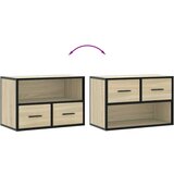 TV ormarić boja hrasta 60x31x39 5 cm konstruirano drvo i metal | shoptok.hr