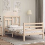  Kreveta s uzglavljem 90 x 200 cm od masivnog drva Cijene