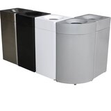 Probbax Koš za odpadke, jeklo, samogasilen, prostornina 42 l, ŠxVxG 350 x 760 x 350 mm, srebrno sive barve | Shoptok.si