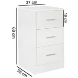 MID.YOU NOČNA OMARICA, bela | Shoptok.si