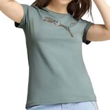 Puma Ženska majica Graphics Floral Cat Logo TEE, Maslinasta | ePonuda.com