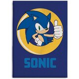 Sonic Uradna odeja iz flisa Sonic The Hedgehog (39,5 x 55 palcev), 100% mehak poliester, (20855086) Cene