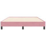  Okvir kreveta bez madraca Ružičasti 140x210 cm Baršun | shoptok.hr