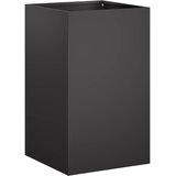  Vrtna saksija Crna 40 x 40 x 50 cm Čelična vrata | shoptok.hr