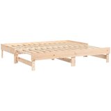  Dnevni ležaj na izvlačenje 2 x (90x190) cm od masivne borovine | shoptok.hr