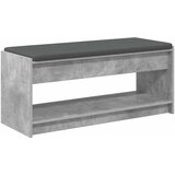  Klupa za hodnik s jastukom Betonsko Siva 103 x 38 x 45 cm | Eponuda.com
